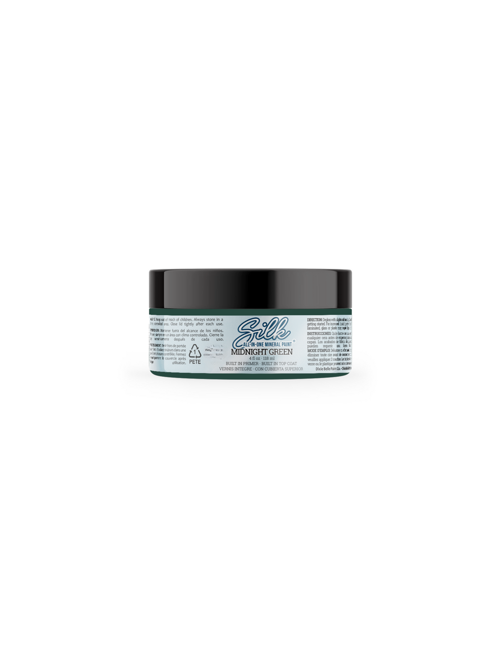 Midnight Green Silk Paint