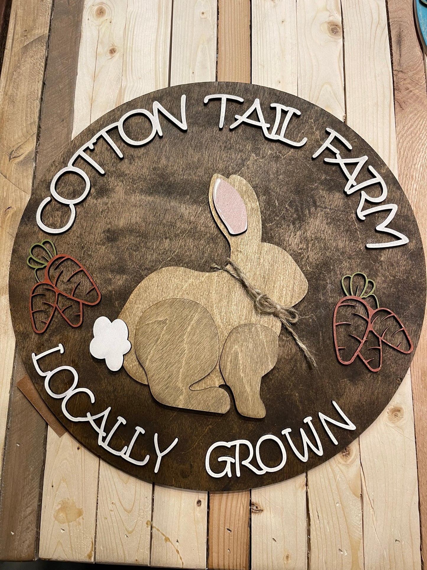 Cotton Tail Door Round -Natural