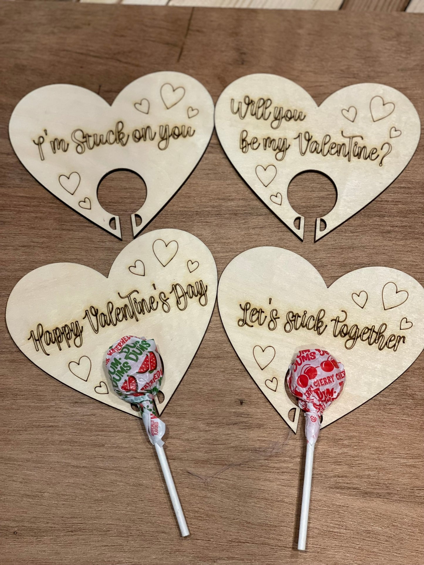 Dum Dum sucker Valentine Holder Set