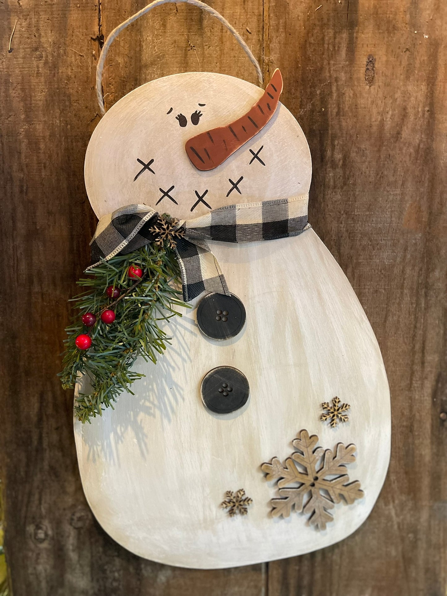 Snowman Door Hanger -DIY KIT