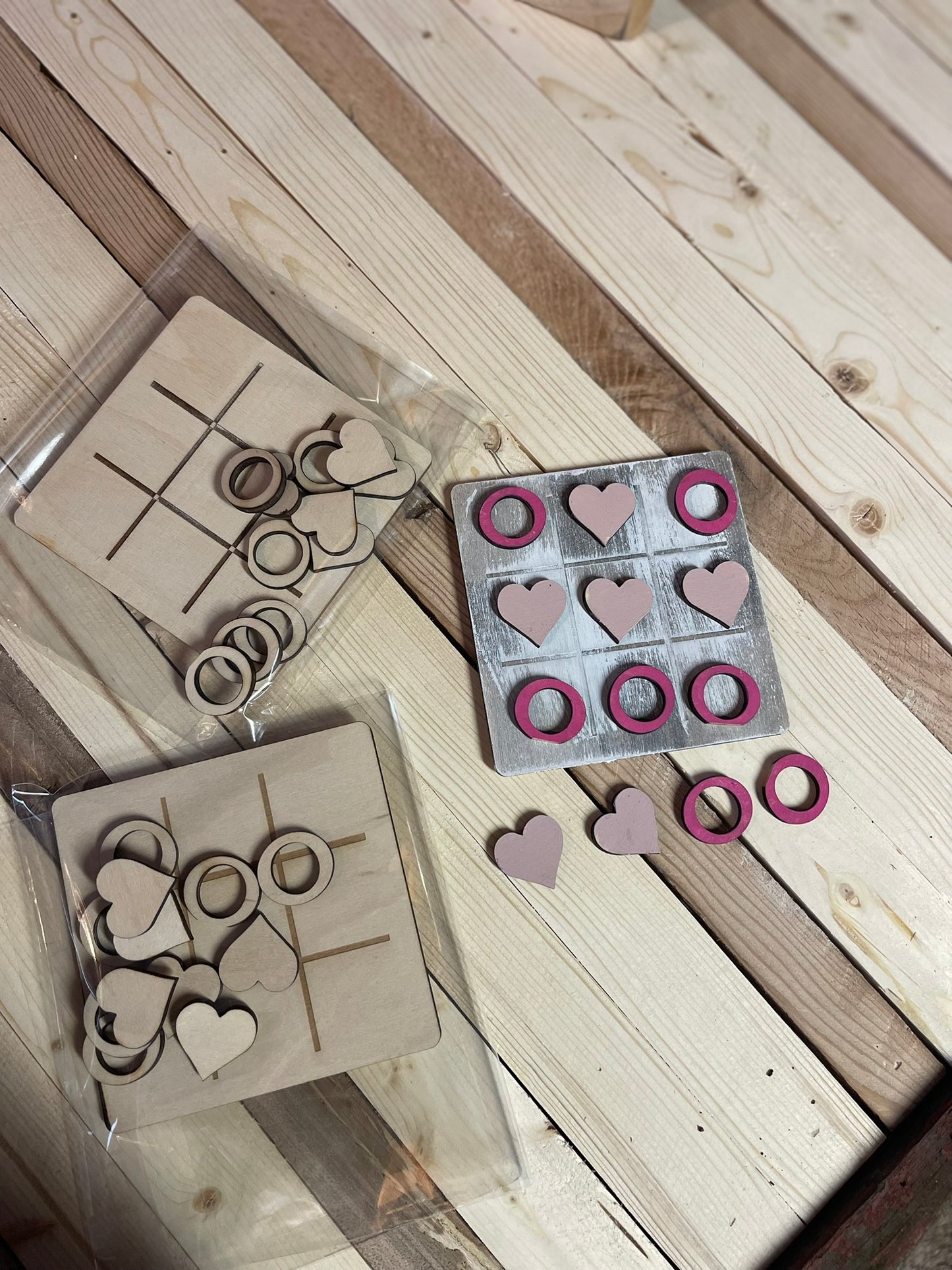 Valentine Tic Tac Toe board- DIY KIT