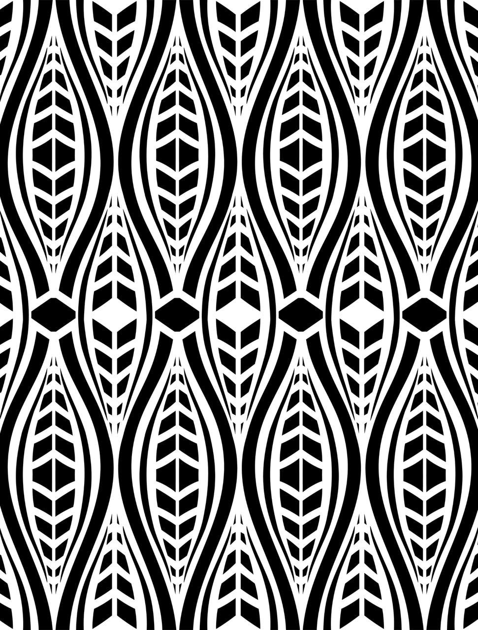 Geometric Moderne Large Mylar Stencil
