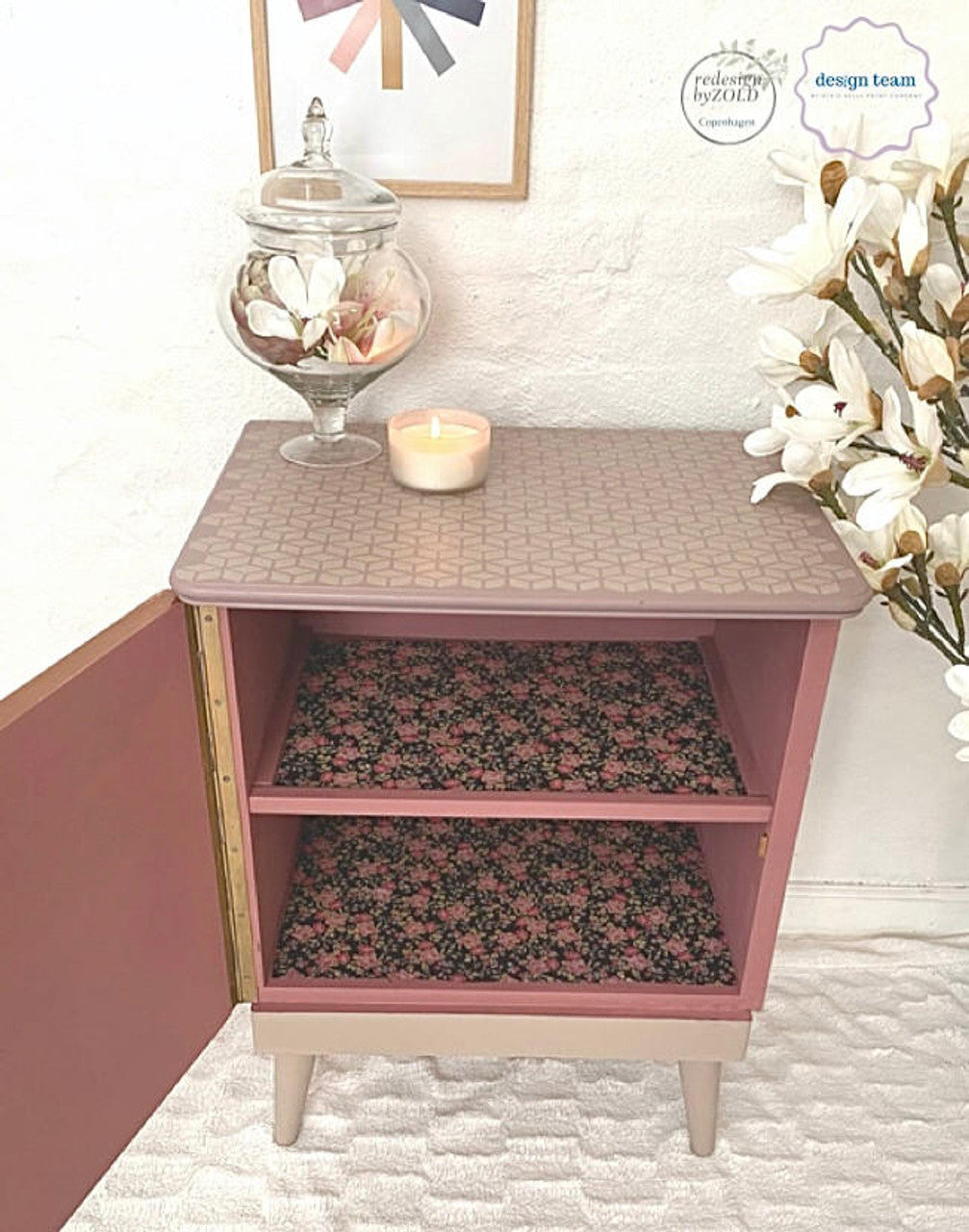 Desert Rose Silk Paint