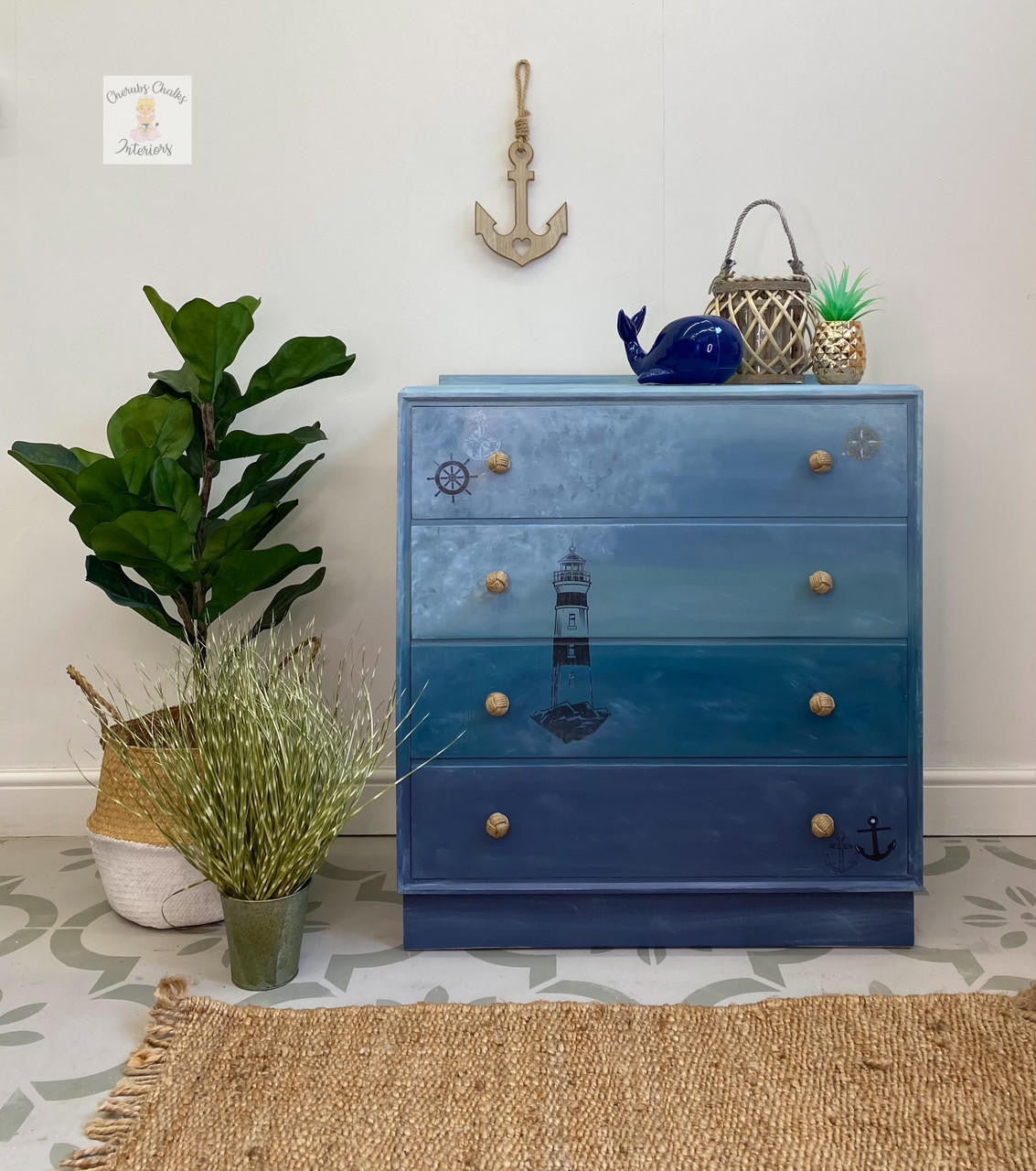 Nautical Silk Paint