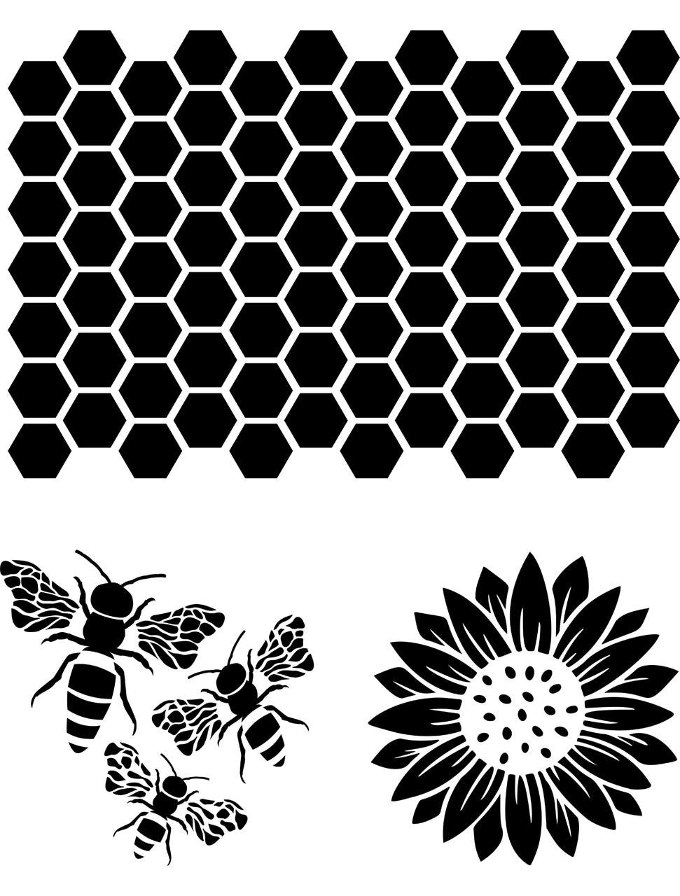 The Bee's Knees Large Mylar Stencil