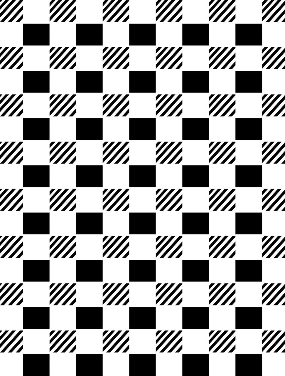 Whimsical Check Large Mylar Stencil