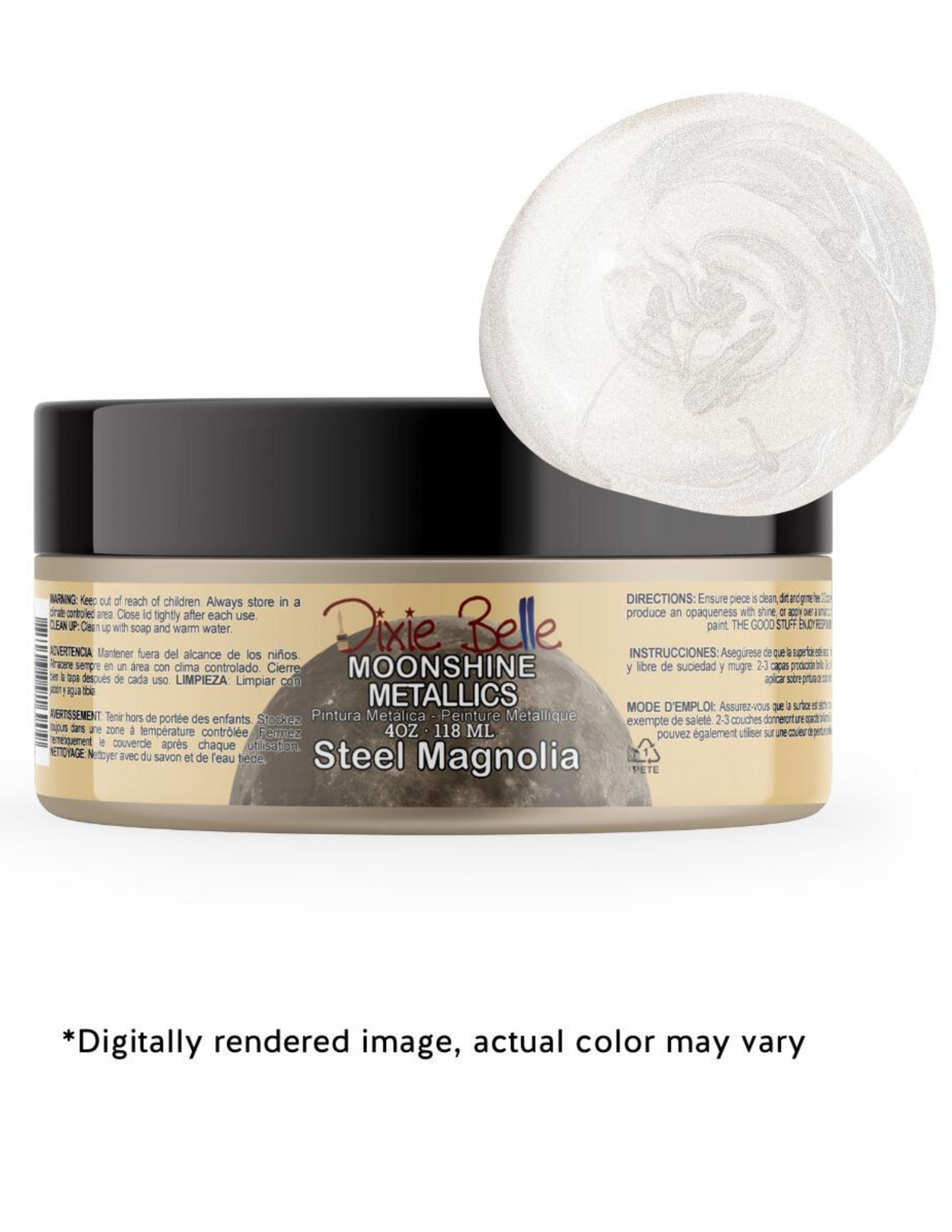 Moonshine Metallic Steel Magnolia