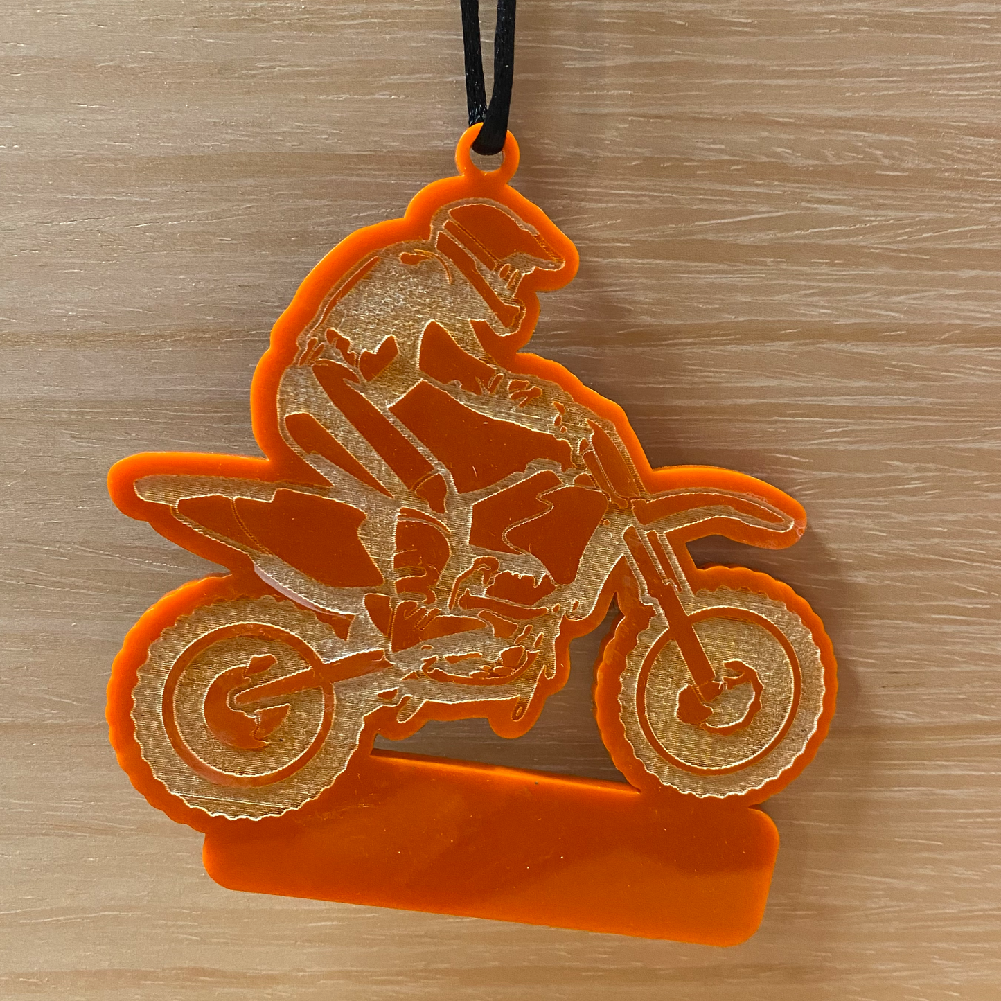 Personalized Acrylic Dirtbike Ornament