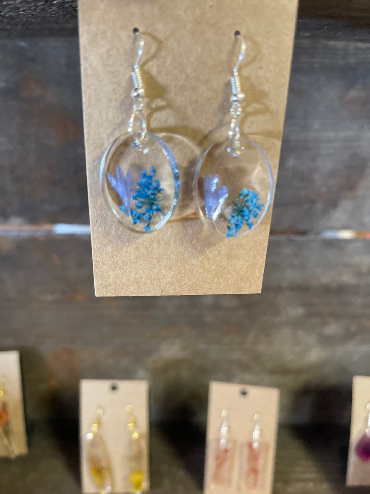 Resin Earrings Flowers
