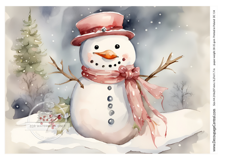 Snowman Rice Paper