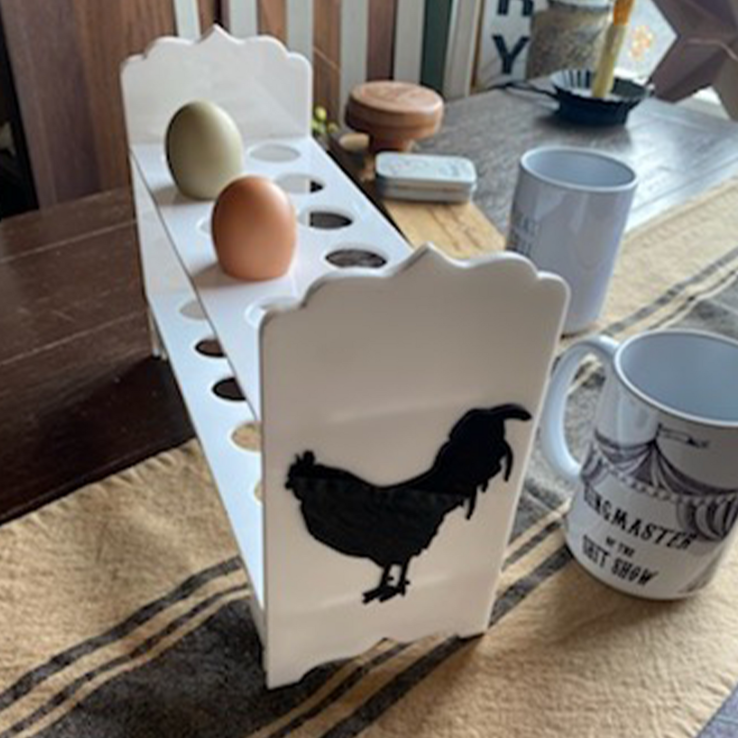 Farmhouse Acrylic Egg Holder