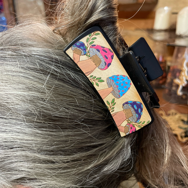 Enchanted Mushroom Hair Clip | Woodland Fairy Hair Accessory  display picture 1