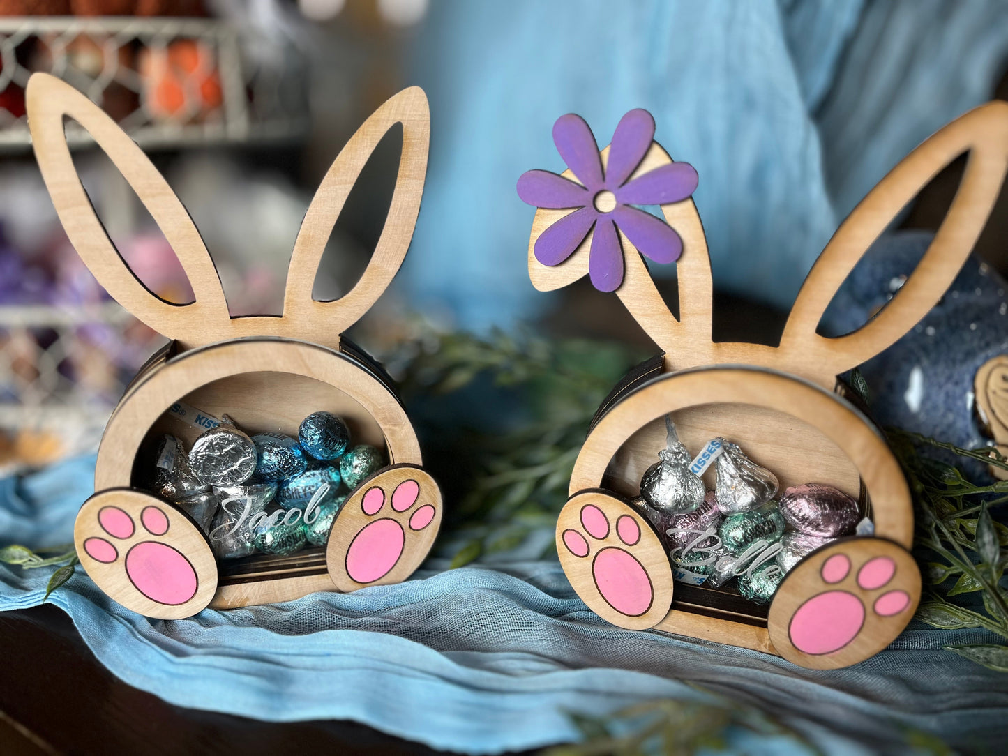 Personalized Bunny - Candy holder