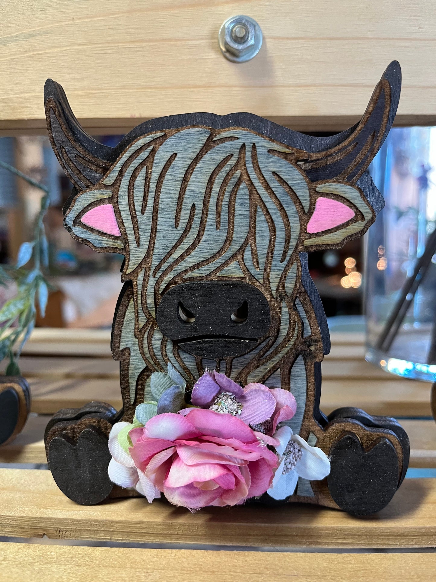 Charming 3D Highland Cow Decor