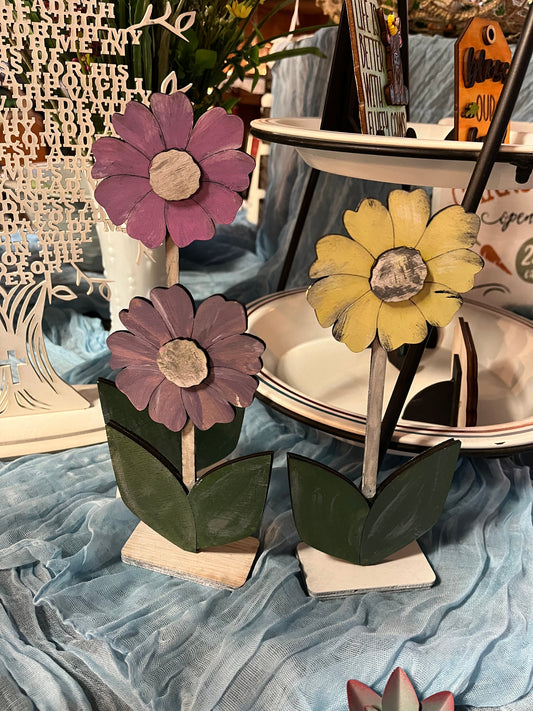 Bouquet of Wooden Wildflowers