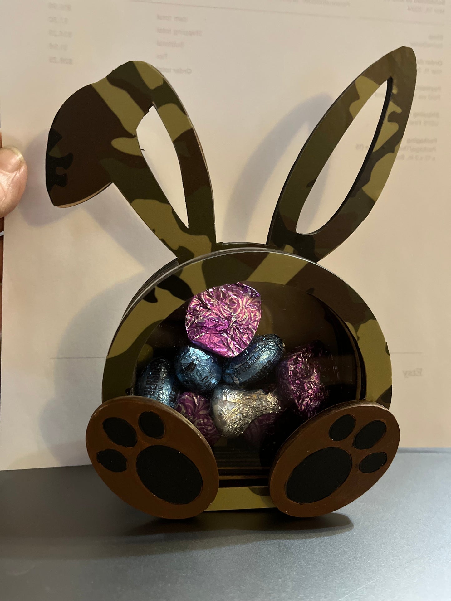 Personalized Bunny - Candy holder