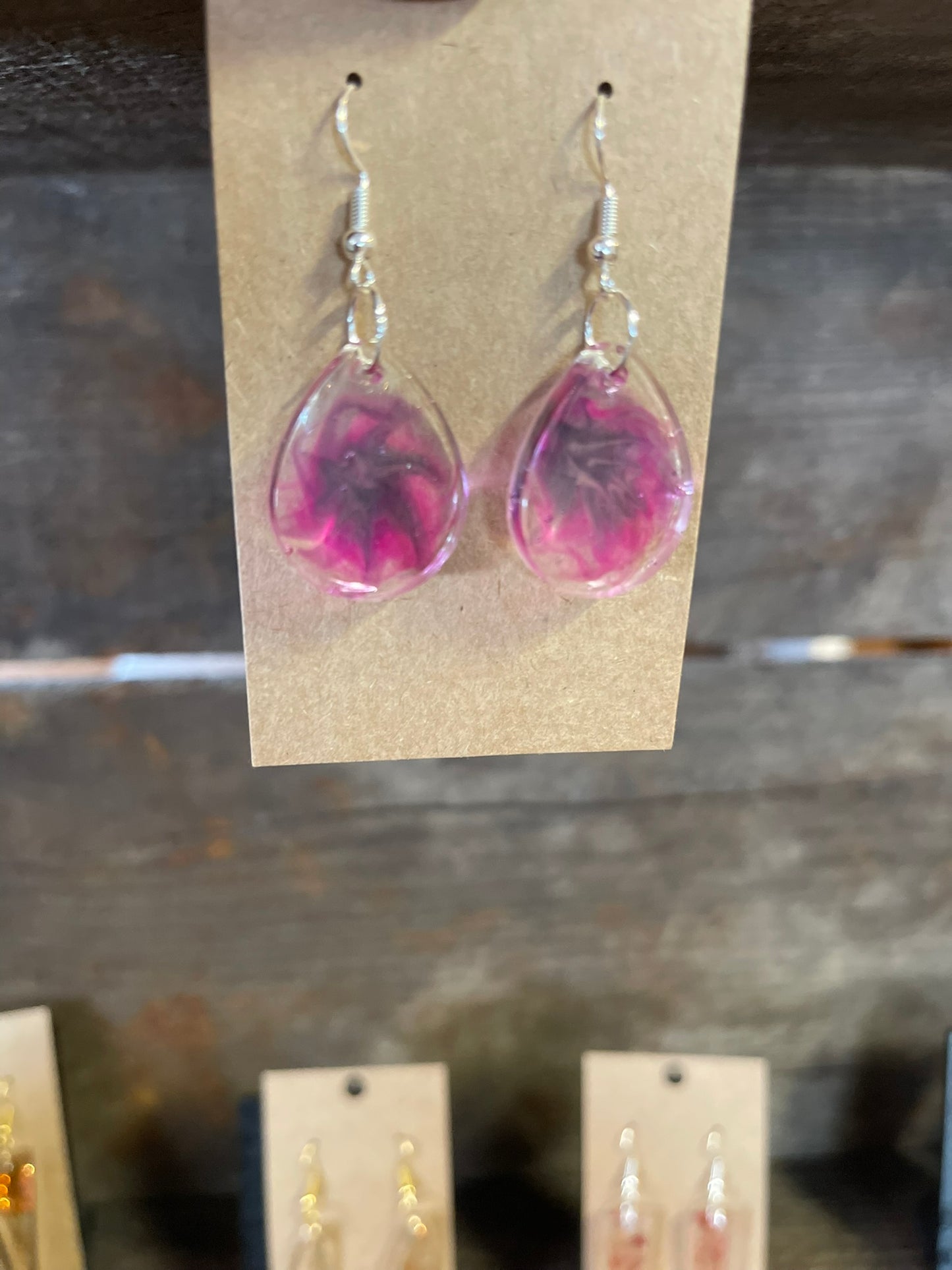 Resin Earrings Flowers