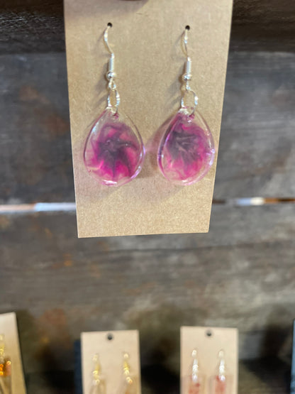 Resin Earrings Flowers