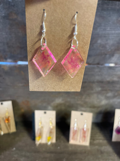 Resin Earrings Flowers