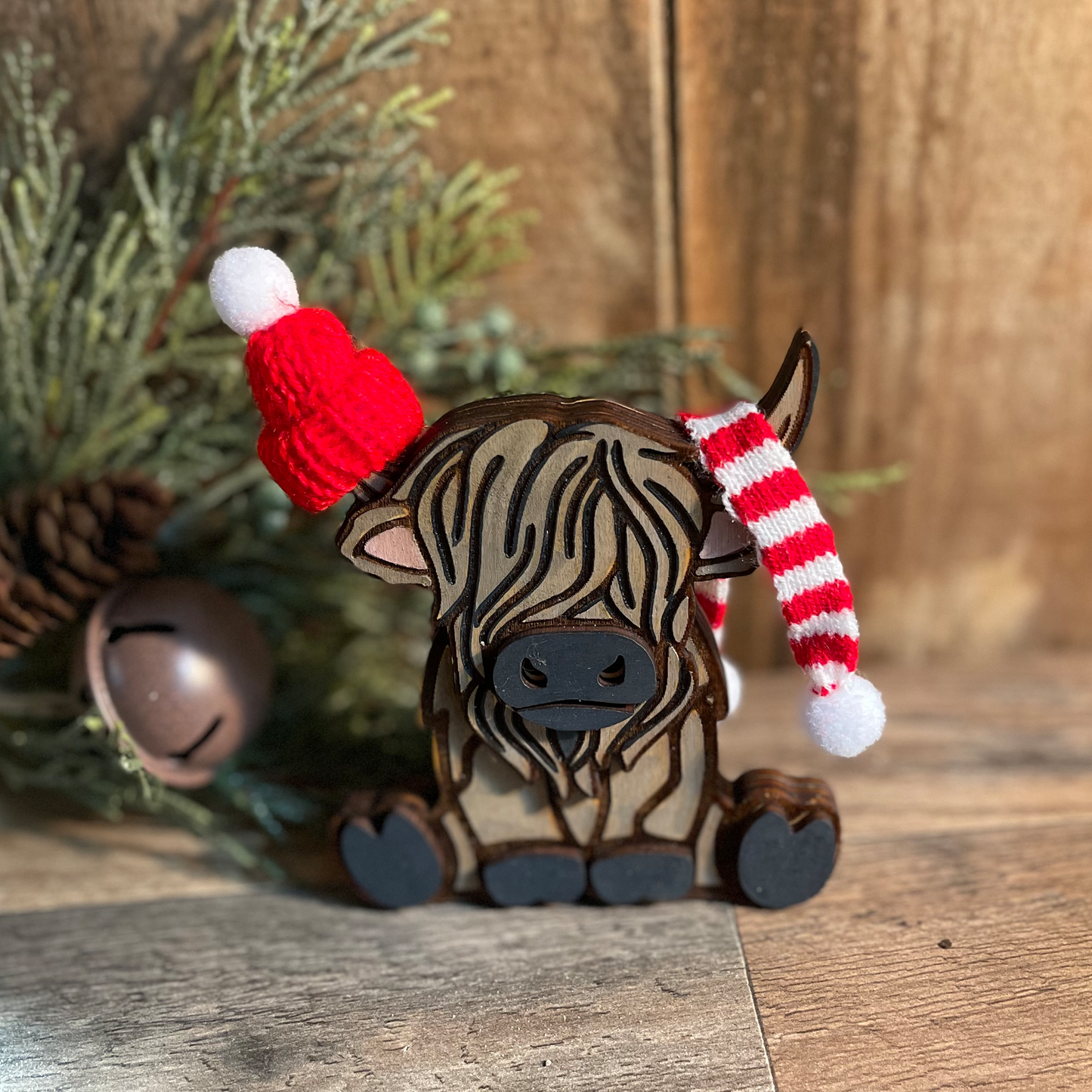 Charming 3D Highland Cow Decor