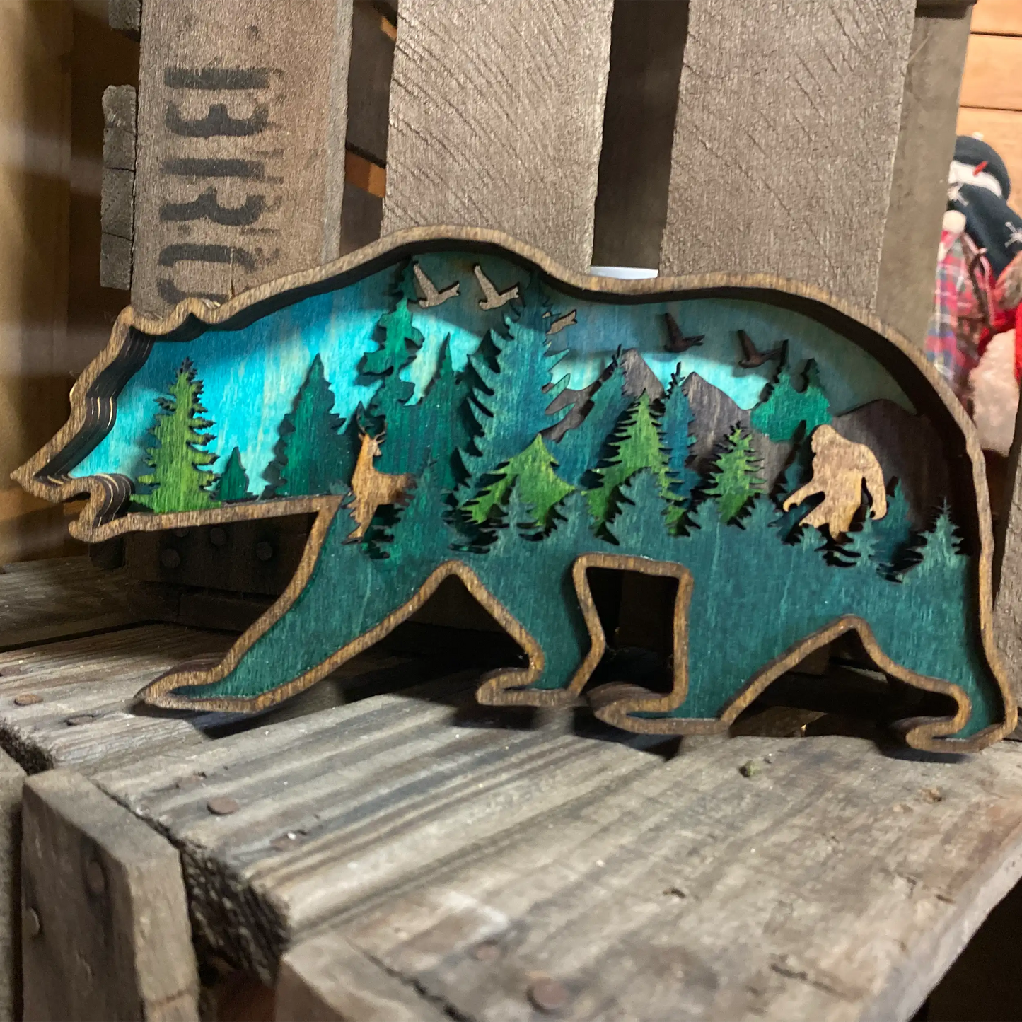 Bear Stacked Scene Wall Art