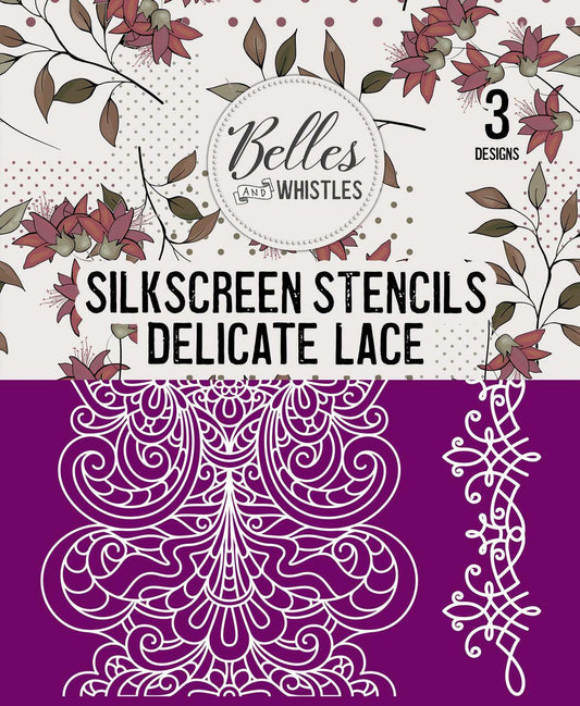 Delicate Lace Silkscreen Stencil