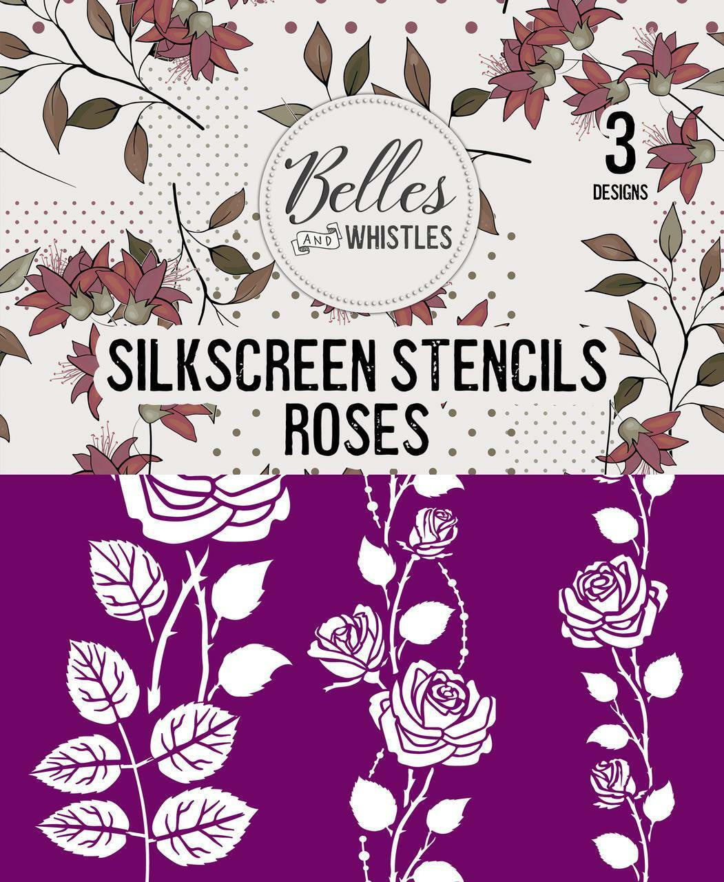 Roses Silkscreen Stencil