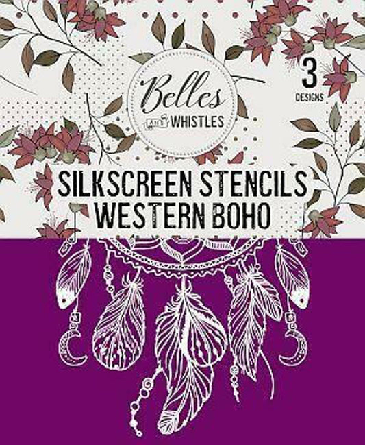 Western Boho Silkscreen Stencil