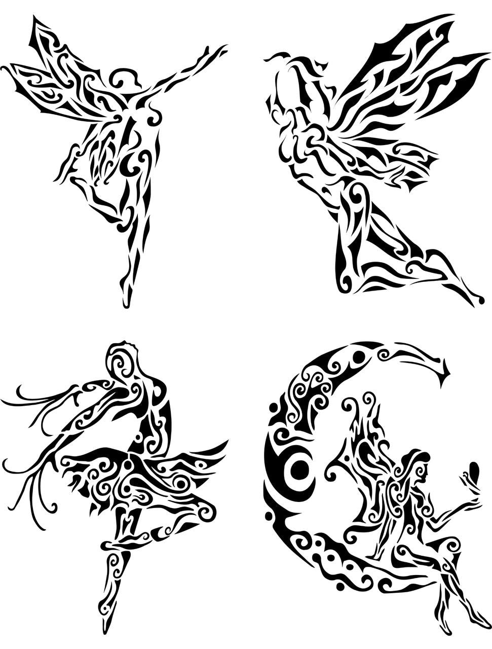 Fairies 4 in 1 Stencil