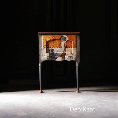 Centaur decoupage paper on furniture