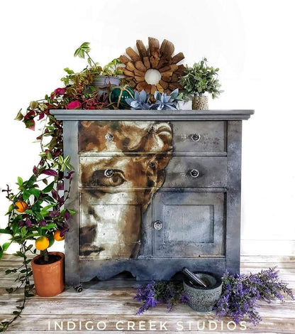 David decoupage paper on furniture
