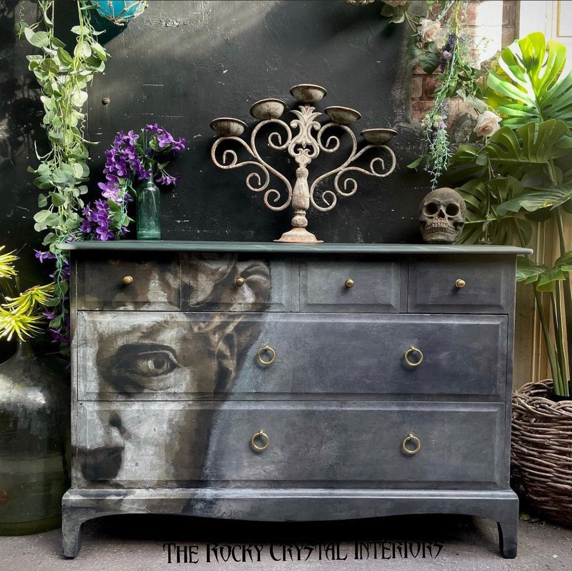 David decoupage paper on furniture