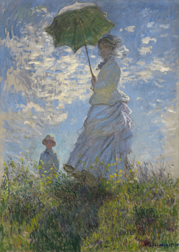 Lady with a Parasol Mint by Michelle decoupage paper
