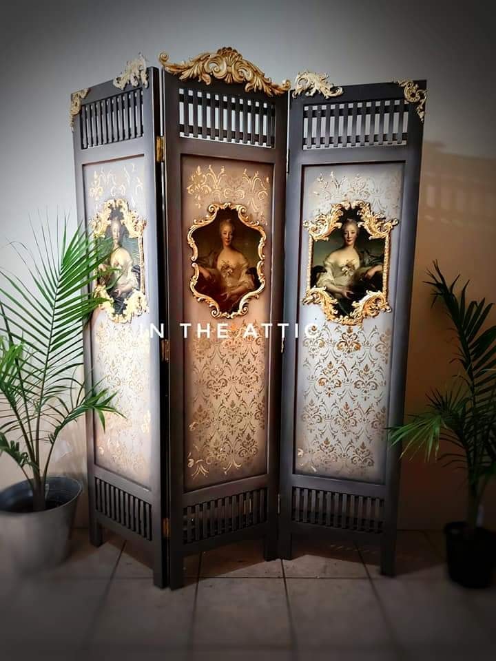 Madam La Fevre REVERSED decoupage paper on furniture