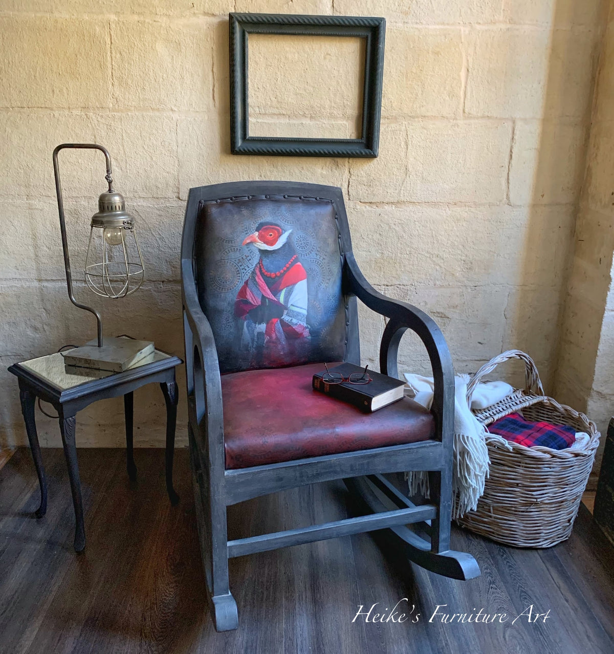 Nanna's Pearls decoupage paper on furniture