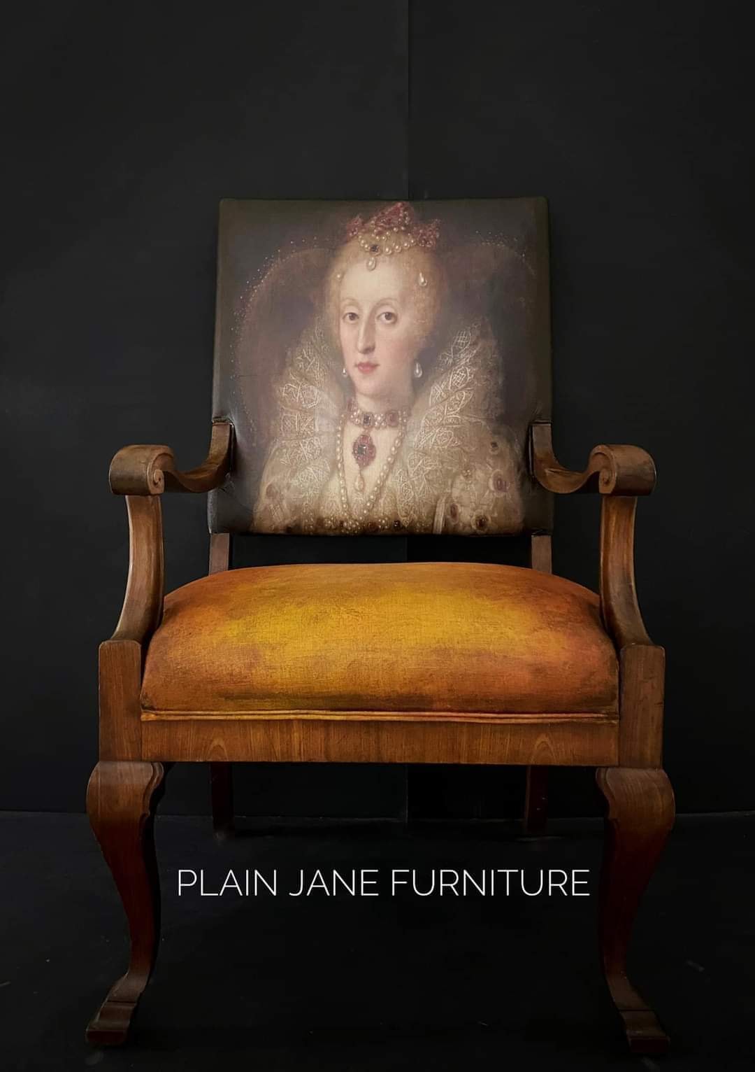 Noble Lady decoupage paper on furniture