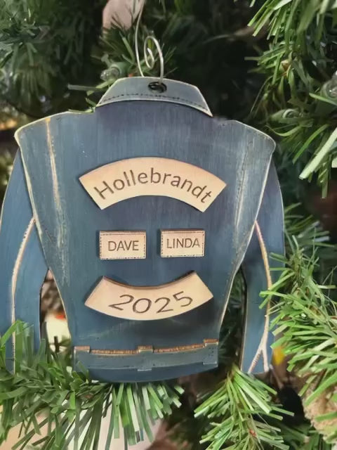 Old School Biker Cut Ornament