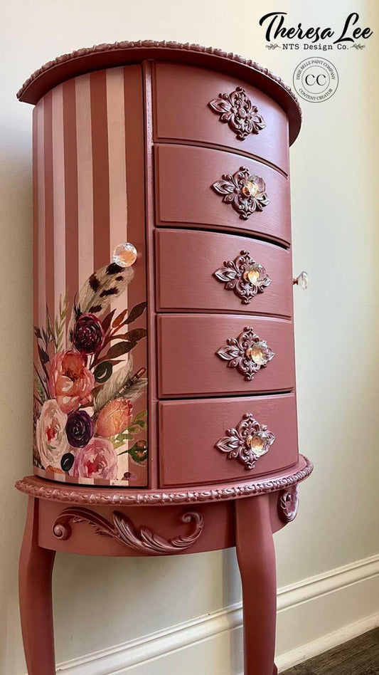 Desert Rose Silk Paint