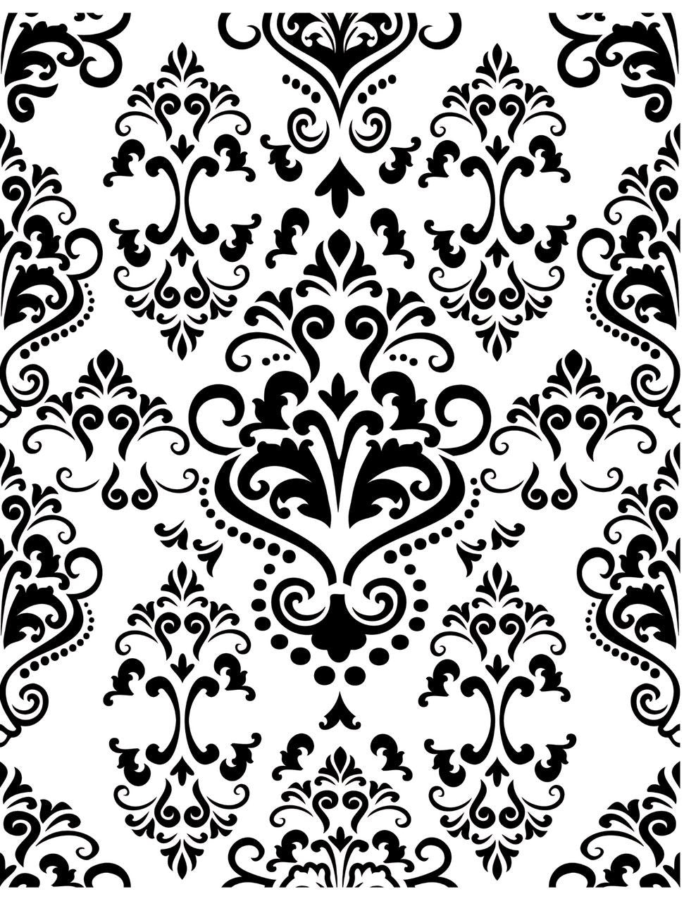 Victorian Damask Large Mylar Stencil