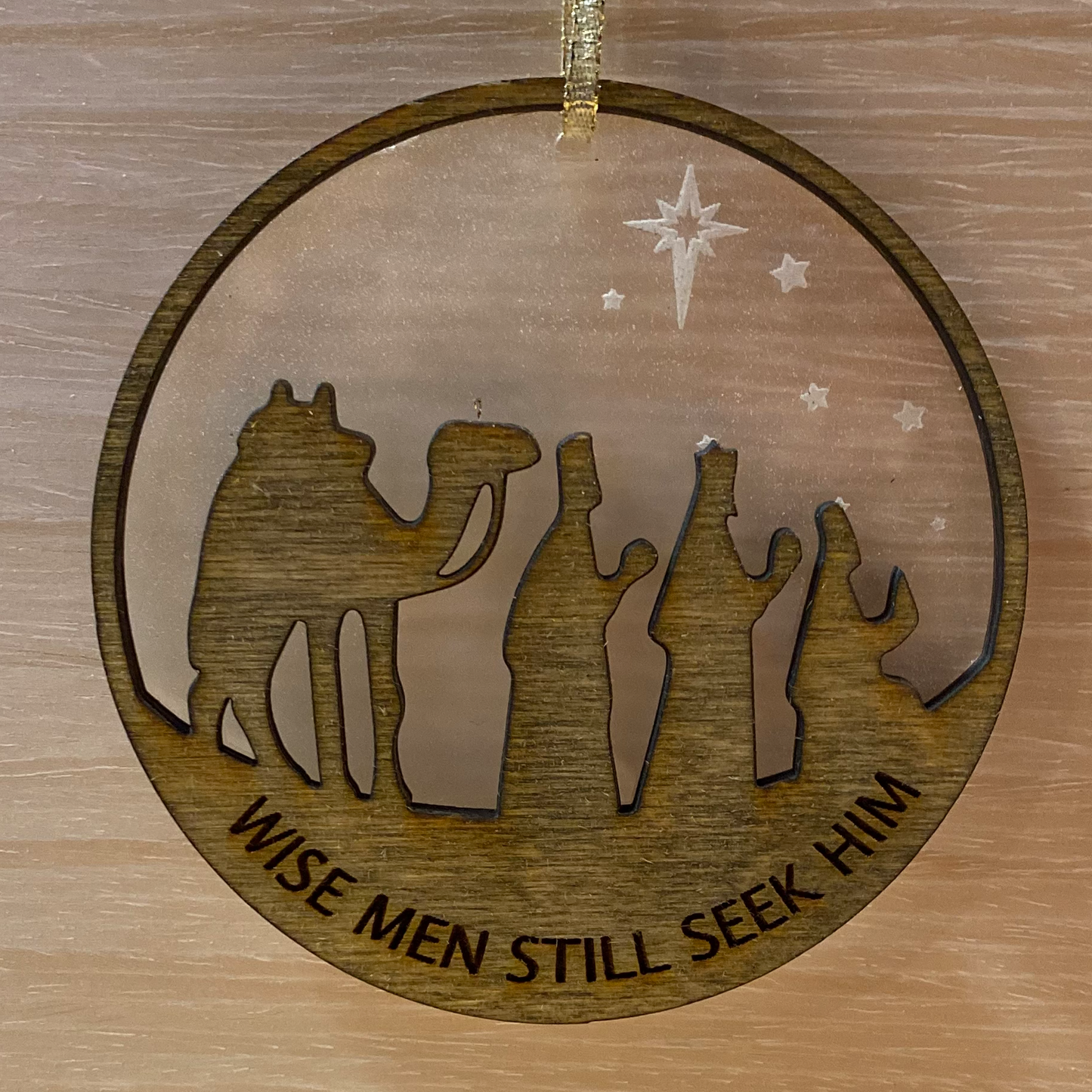 Wise Men Still Seek Him Two-Layer Christmas Ornament